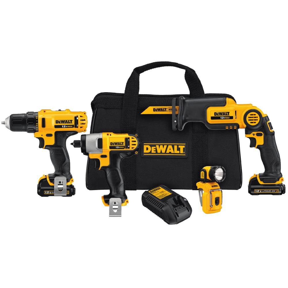 Dewalt 12v 4-Tool combo kit Waltco Tools  Equipment, Inc.